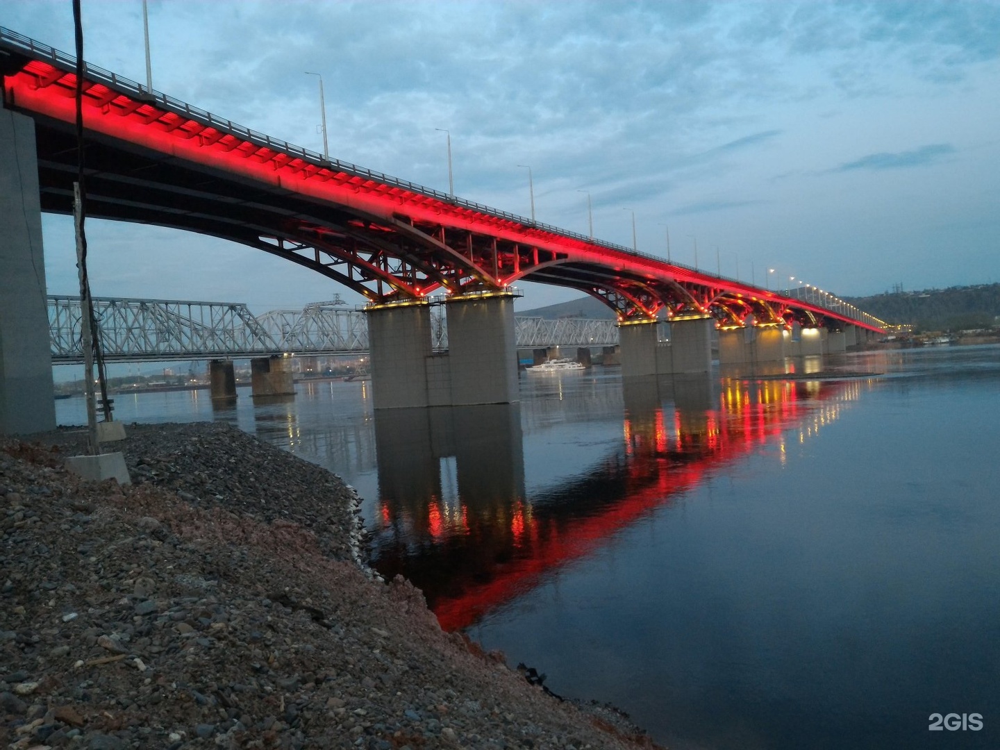 4 Мост Красноярск зима