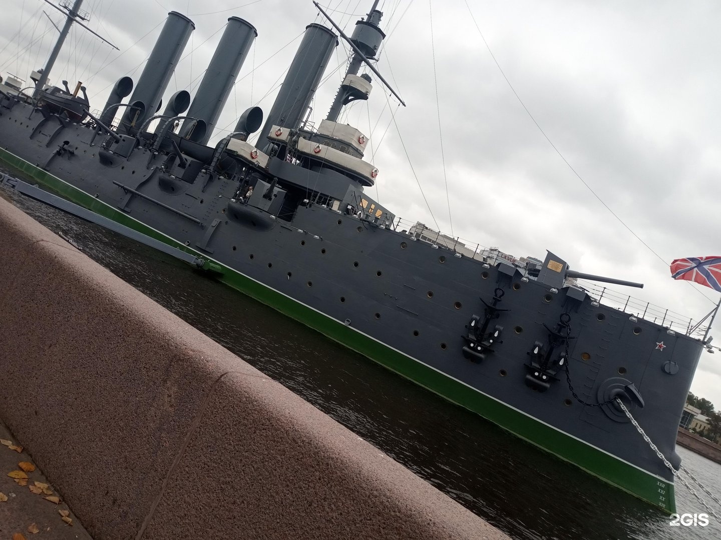 The cruiser aurora is a museum