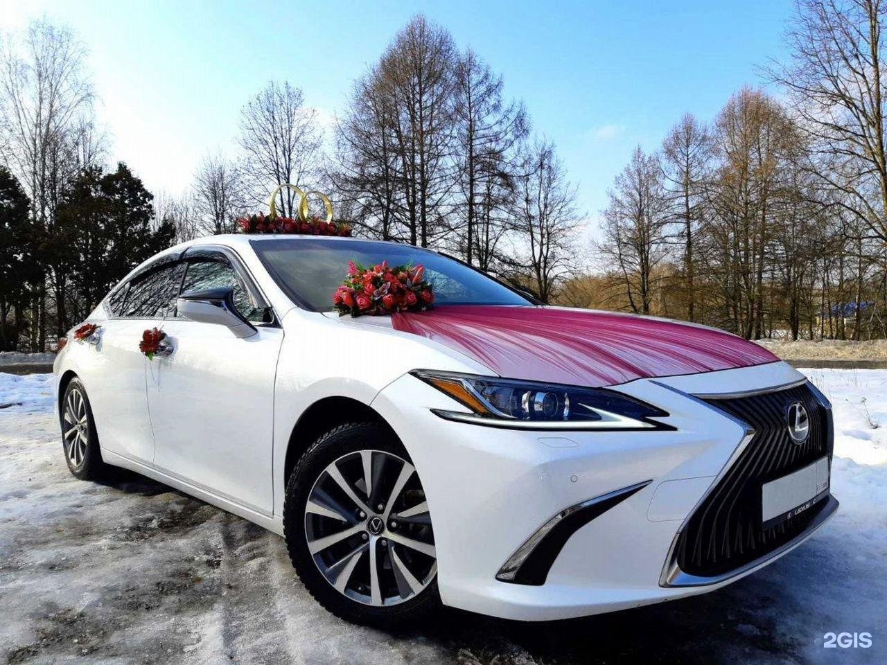 Lexus es250 черный свадебный