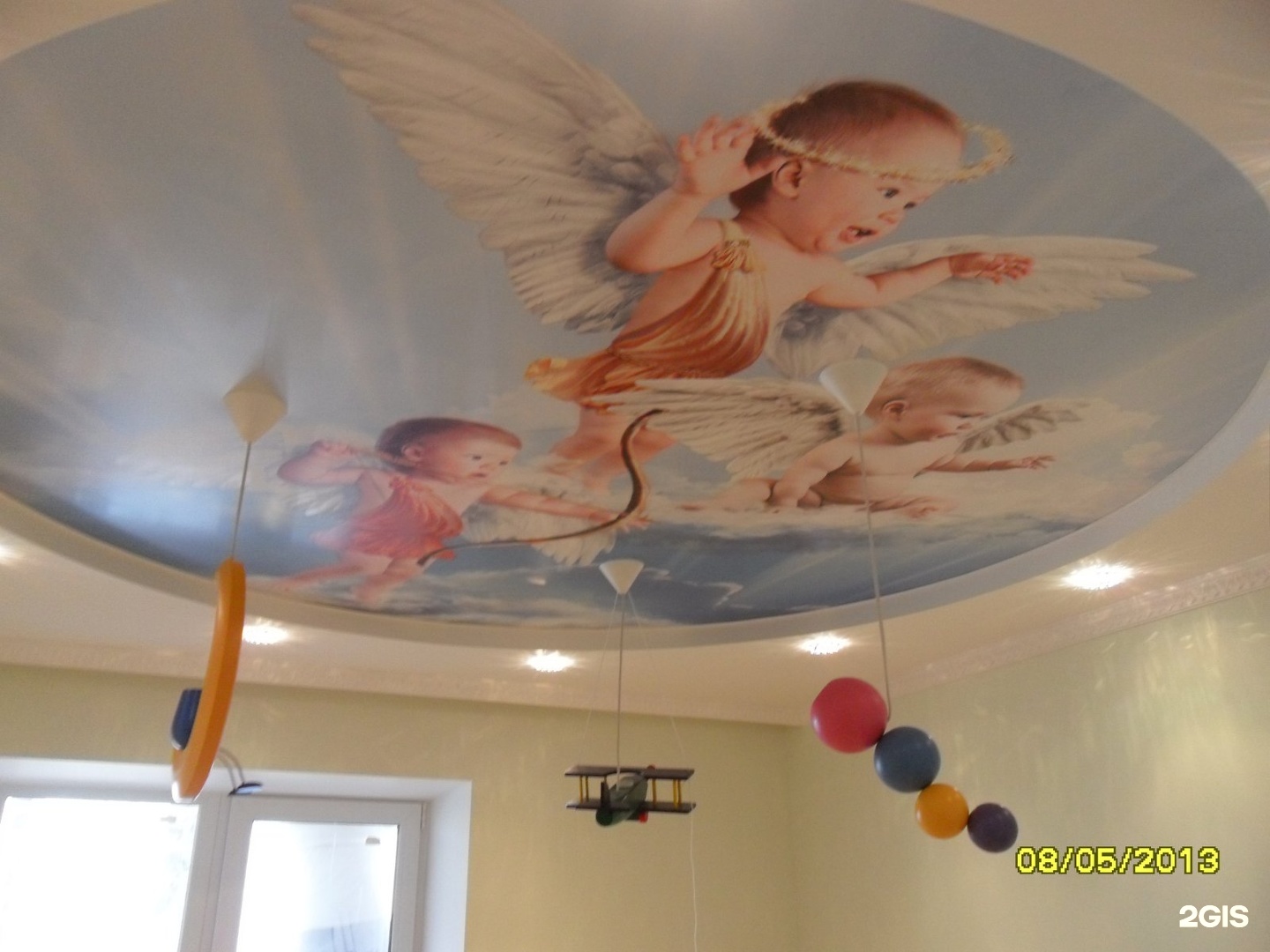 Натяжные потолки фотопечать ангелы