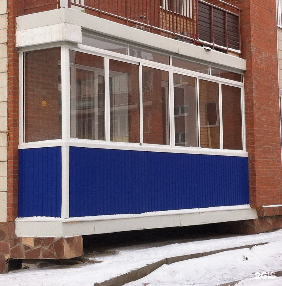 Установка алюминиевого балкона в иркутске от компании гринла.