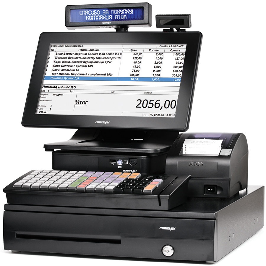 Forpost. Кассовый аппарат POS Атол. POS-система Атол Ритейл Pro [без фр, Windows POSREADY, Frontol 6, nfd10, lm10, кв-60, msr123]. POS-система FORPOST супермаркет 12. POS система Атол Magnum 10