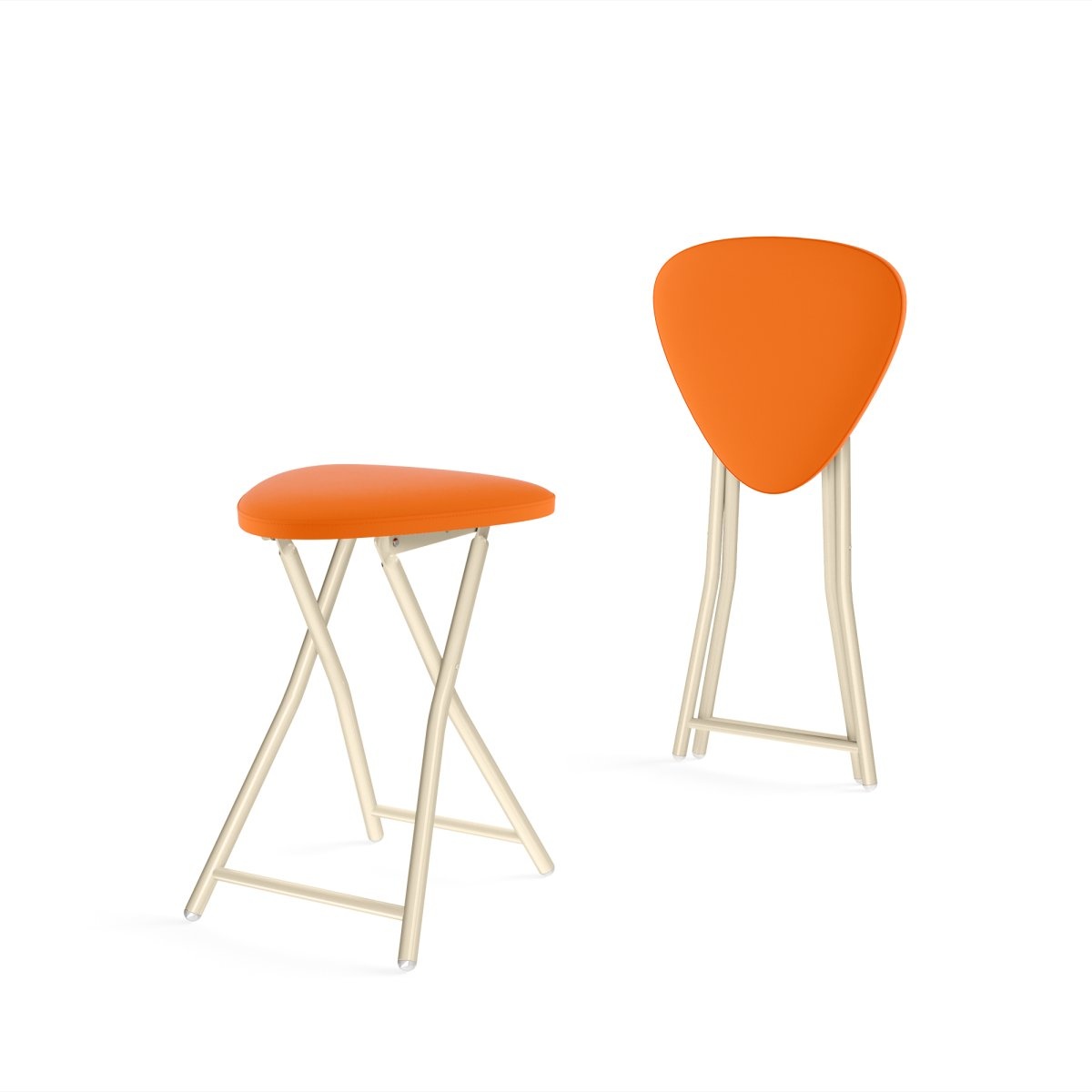 стол и стулья для кухни оранжевые