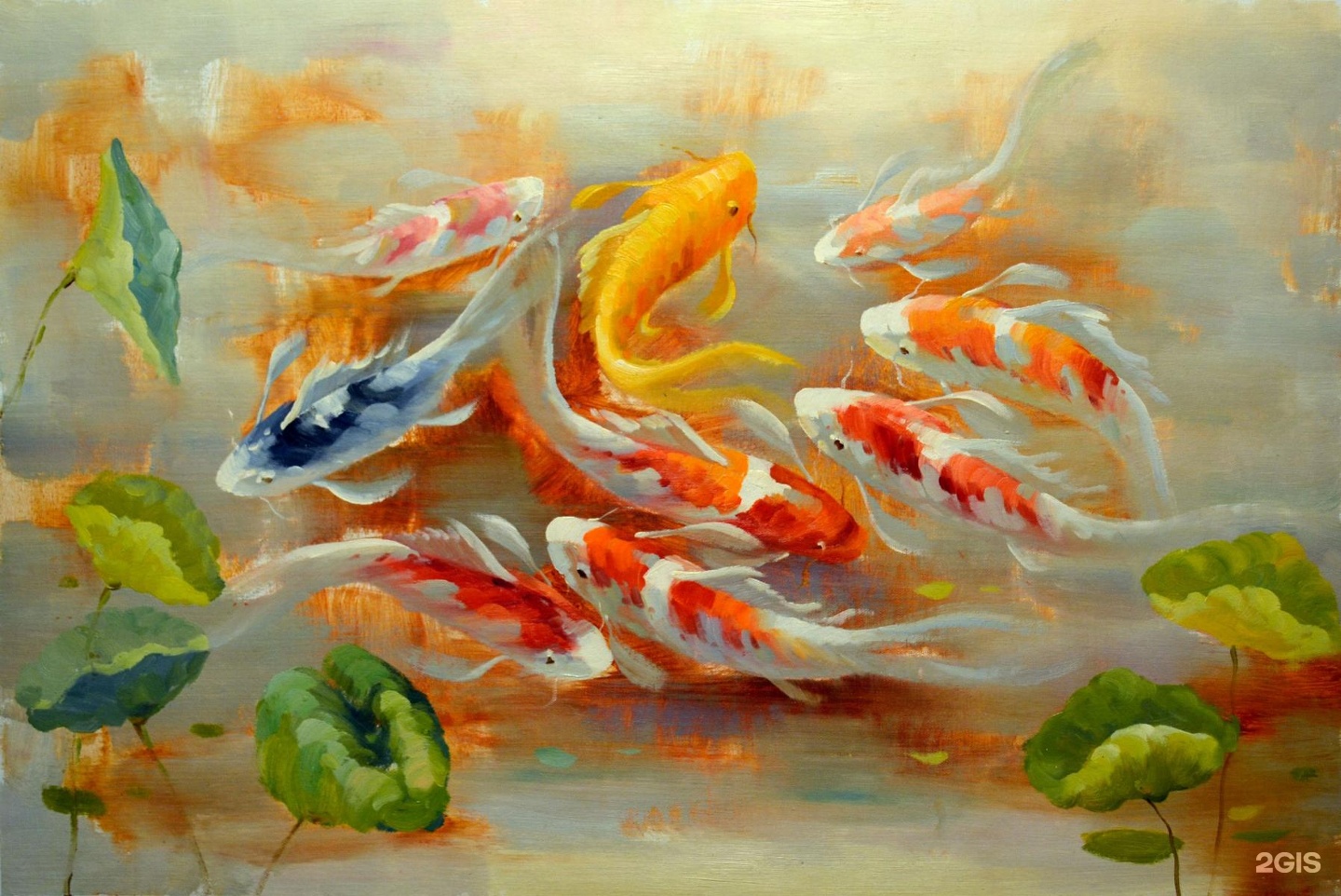 Картина плодородие с рыбками магеря
