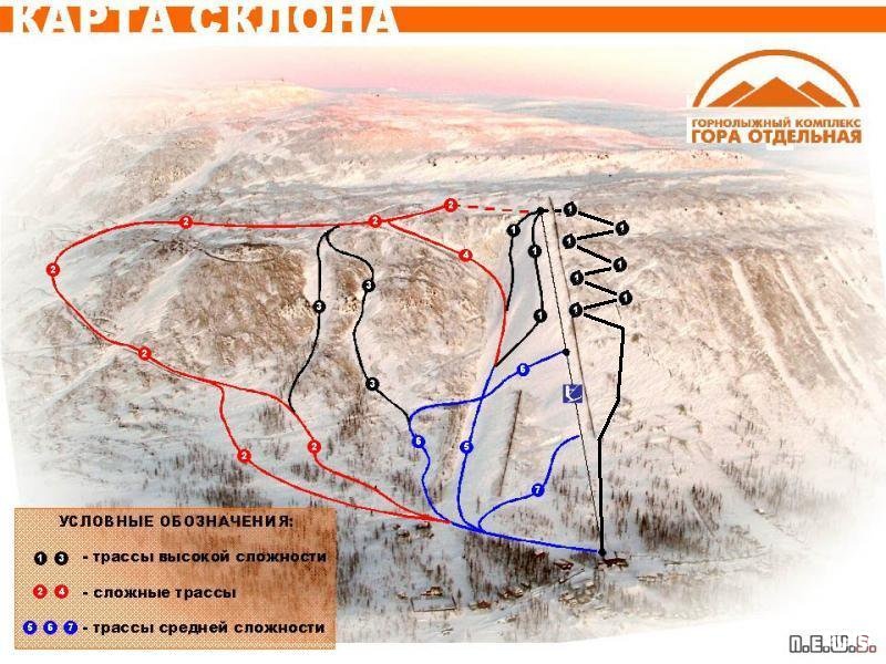 Гора отдельная Норильск лавина