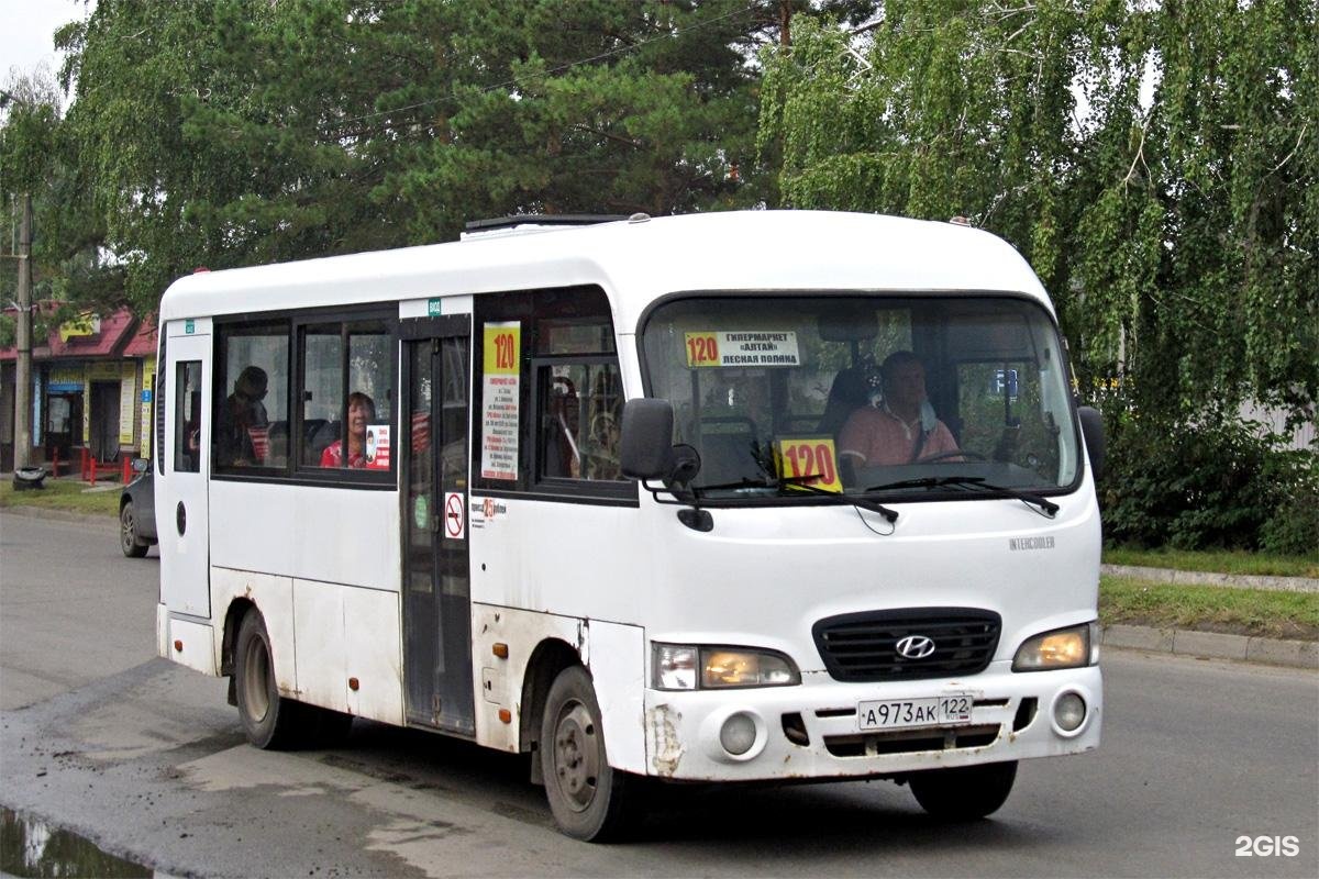 120 барнаул. Hyundai County LWB c09 ТАГАЗ. Маршрутка 120. Автобус 120 Барнаул.