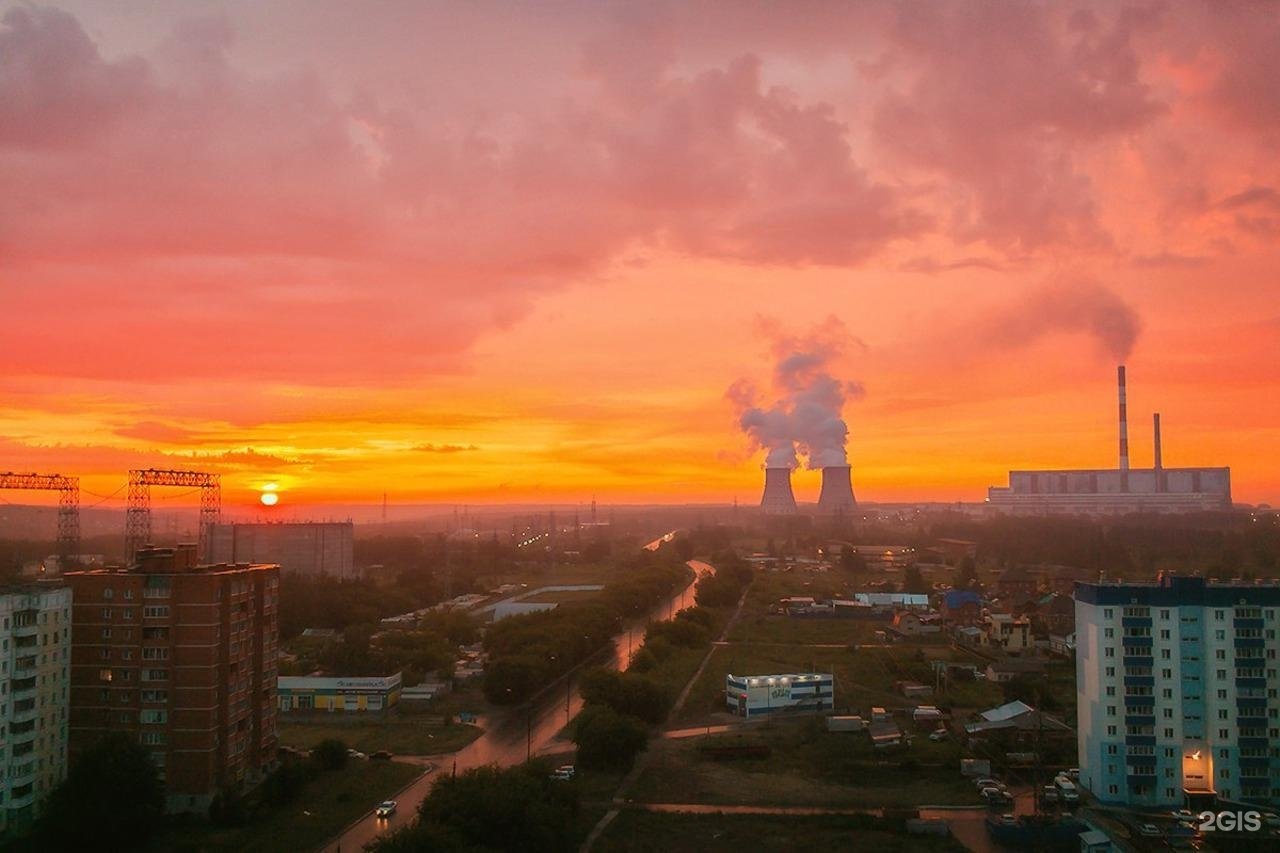 Рассвет в Новосибирске