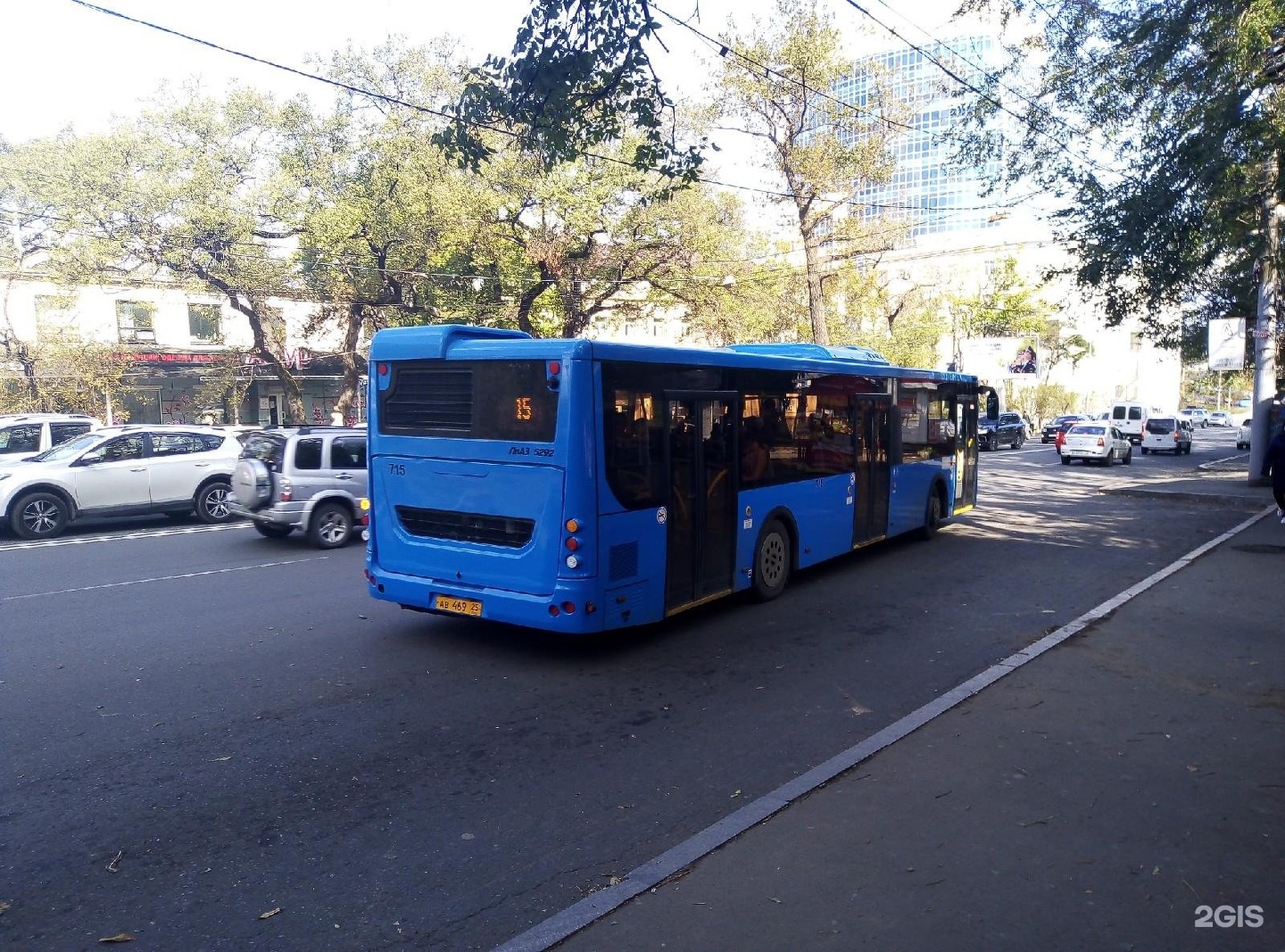 Онлайн табло автобуса 15к, город Владивосток, в реальном …